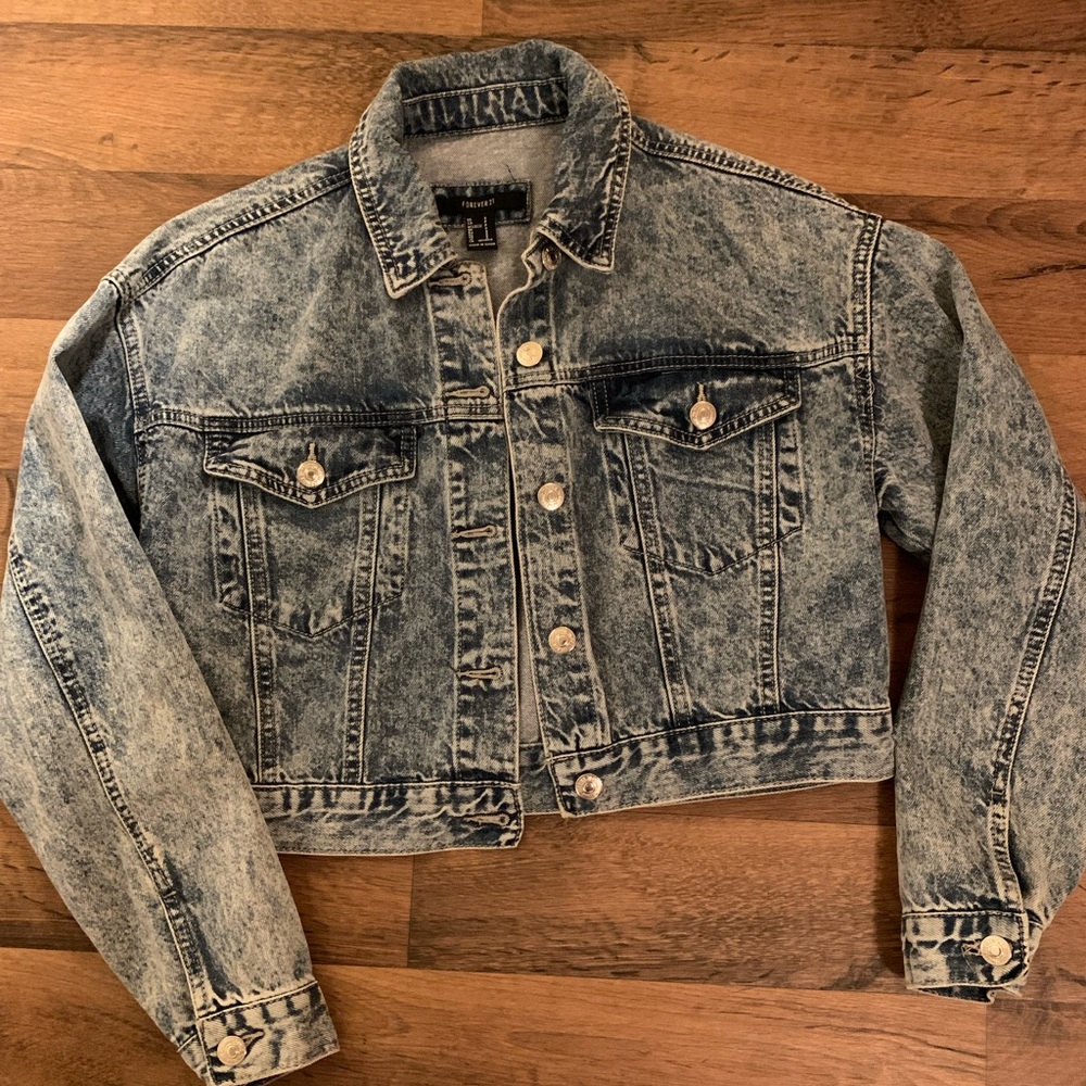 Half cut Jean jacket. Size small